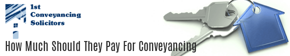 How Much Should they Pay for Conveyancing